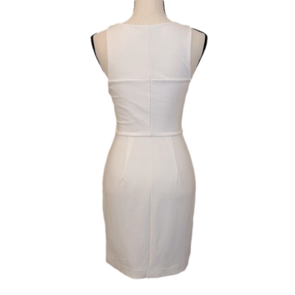 Armani Exchange Off White Pleated Sleeveless Dress Size 2 - Picture 3 of 10